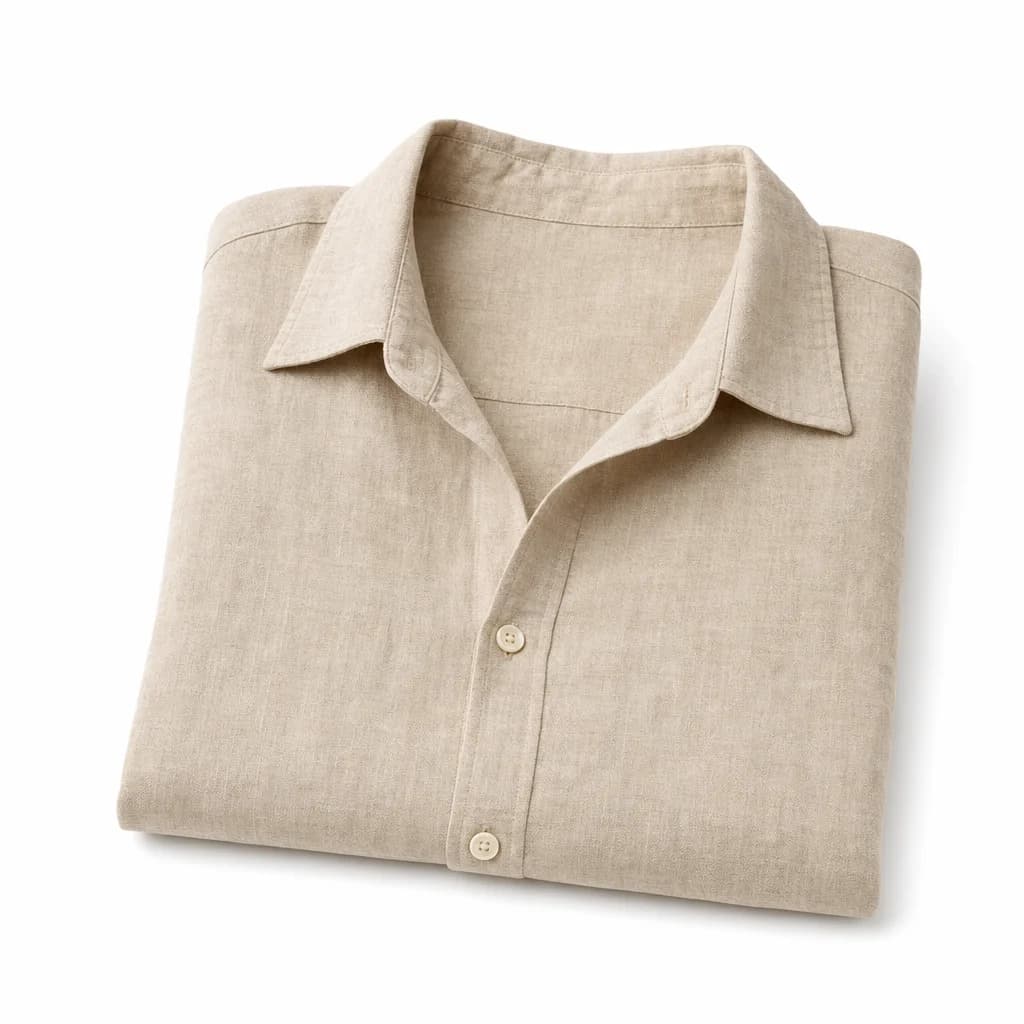 Oversized Linen Shirt – Sand